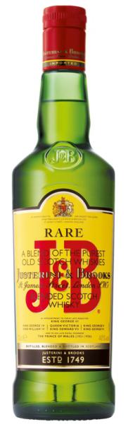 J & B Rare blended Scotch Whisky 40 % vol.